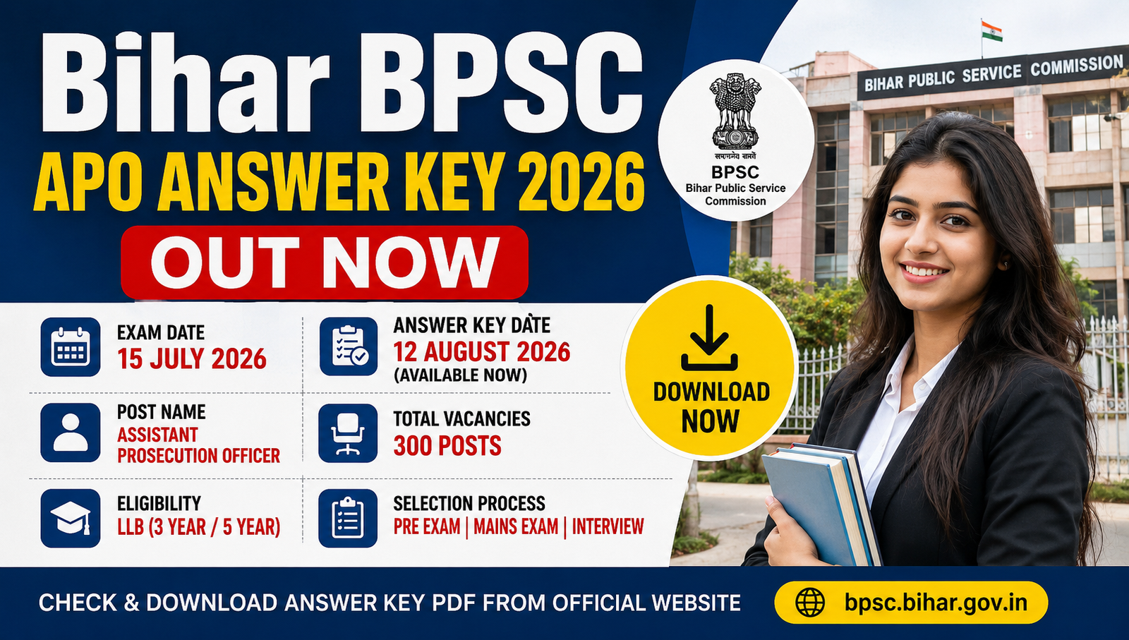 Bihar BPSC APO Answer Key 2026