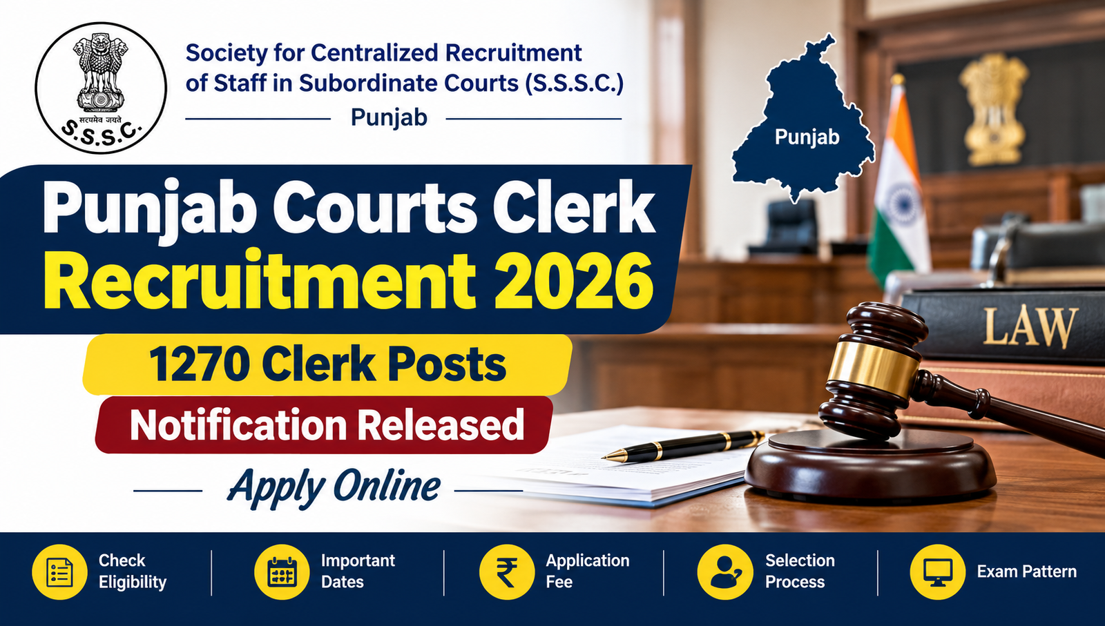 Punjab Courts Clerk Recruitment 2026